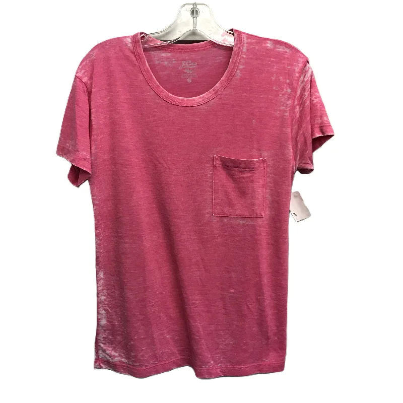 Pink Top Short Sleeve Basic By J. Crew, Size: Xs