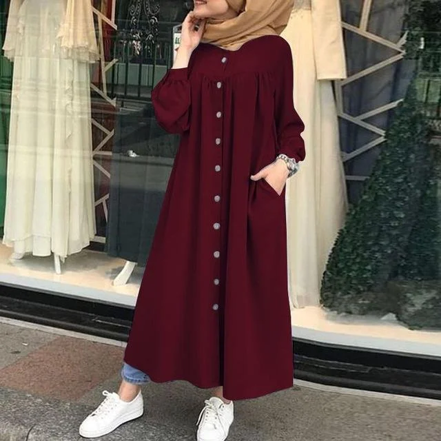 A Solid Wine Red / XL