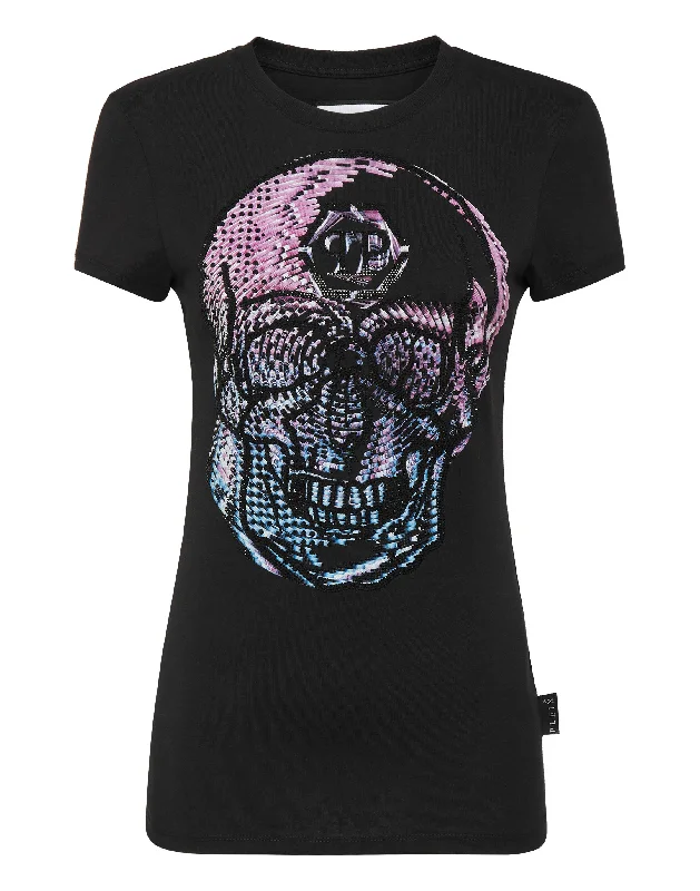 T-shirt Round Neck Sexy Pure Fit Skull