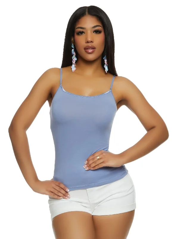 Solid Scoop Neck Cami