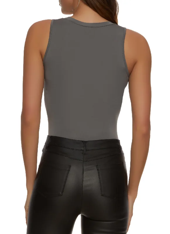 Basic Crew Neck Tank Bodysuit