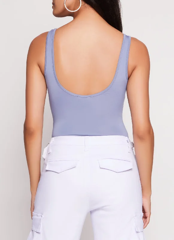 Daisy Scoop Neck Tank Bodysuit