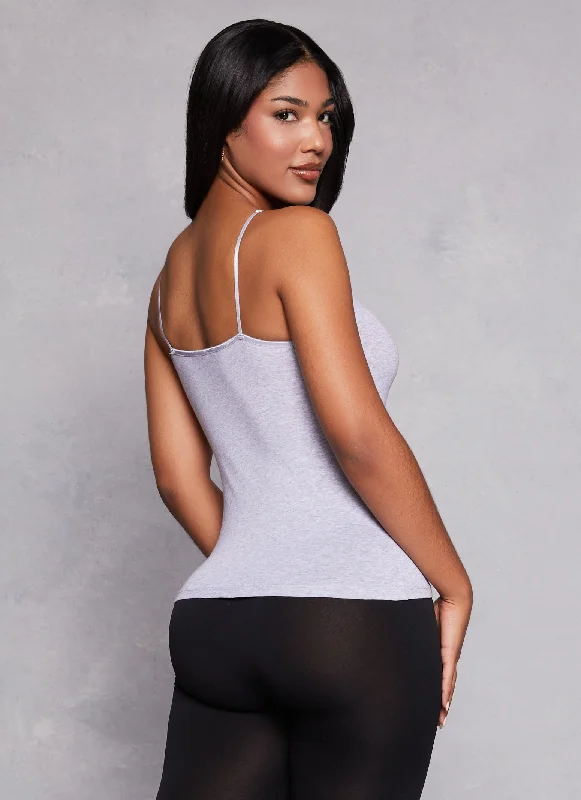 Solid Scoop Neck Cami