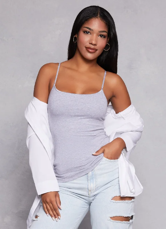 Solid Shelf Bra Cami