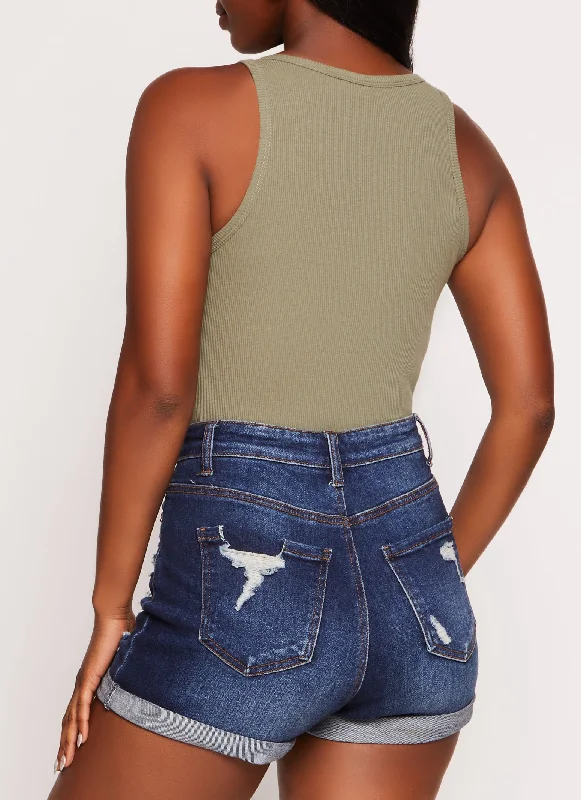 Basic Scoop Neck Tank Bodysuit