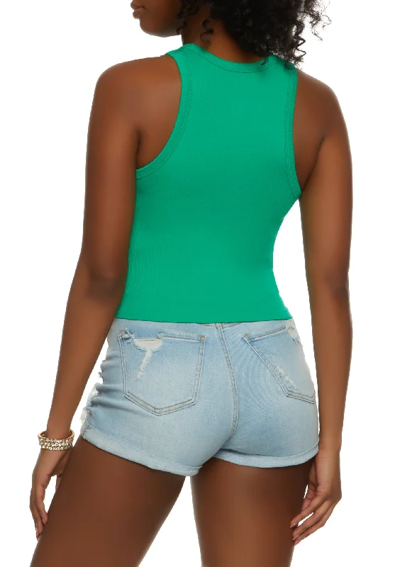 Seamless Ribbed Racerback Tank Top