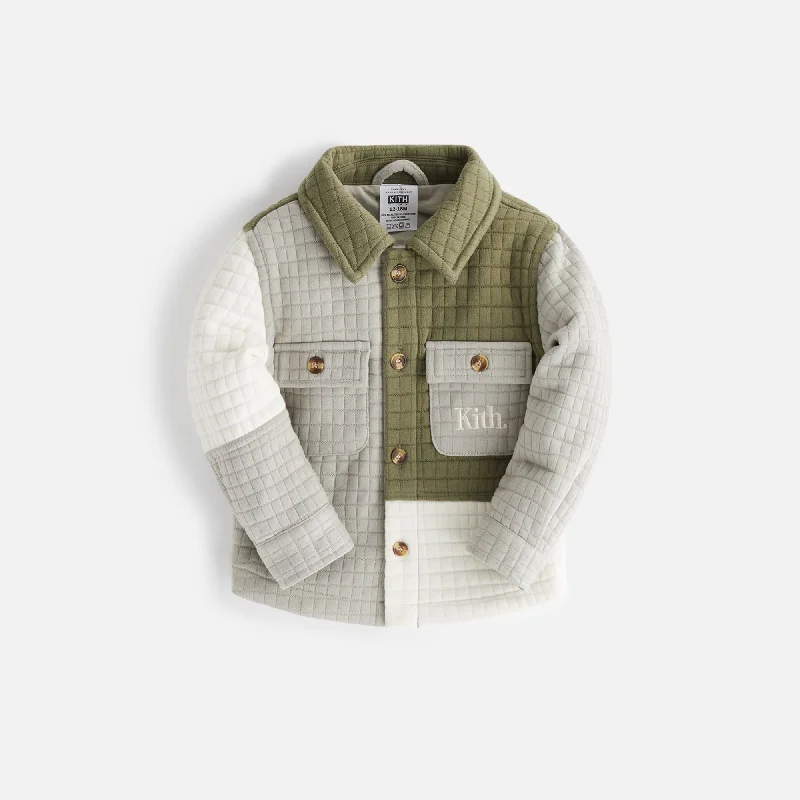 Kith Baby Color-Block Knit Apollo Shirt - Plaster