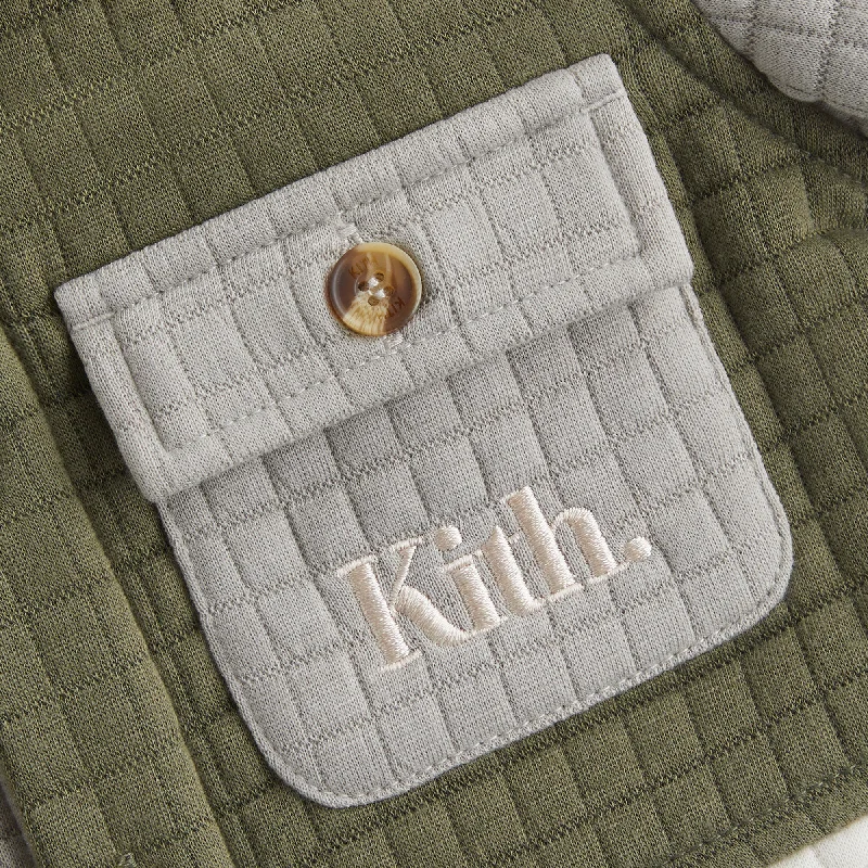 Kith Baby Color-Block Knit Apollo Shirt - Plaster