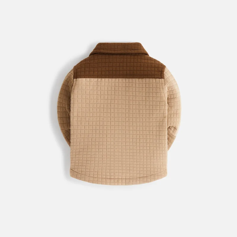 Kith Baby Color-Block Knit Apollo Shirt - Teak