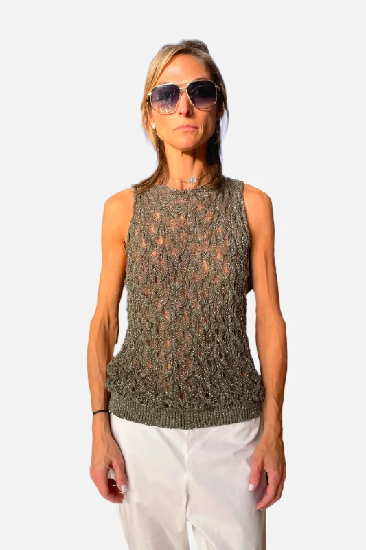 Knit Tank - Green