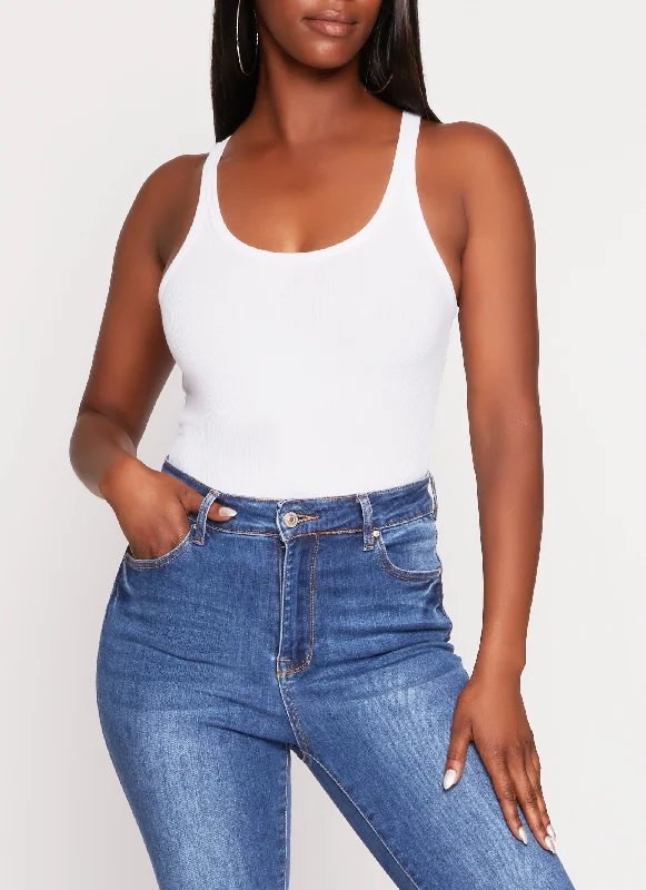 Basic Scoop Neck Tank Bodysuit