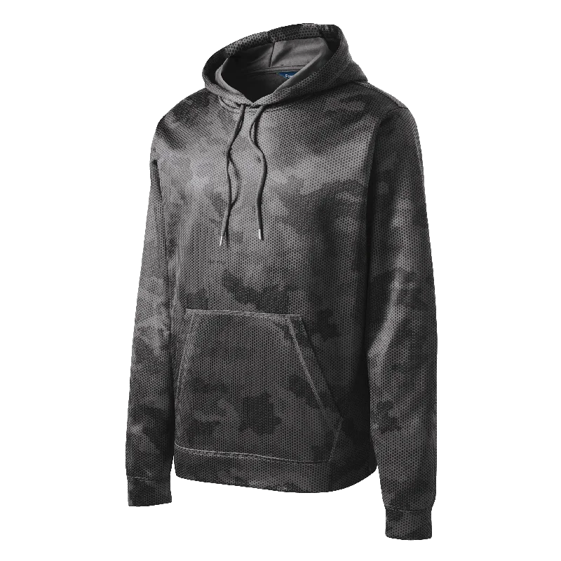 B1538 CamoHex Fleece Hooded Pullover