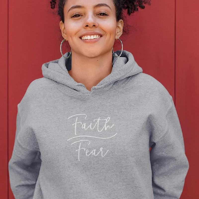 Faith Over Fear Ladies Pullover Hoodies