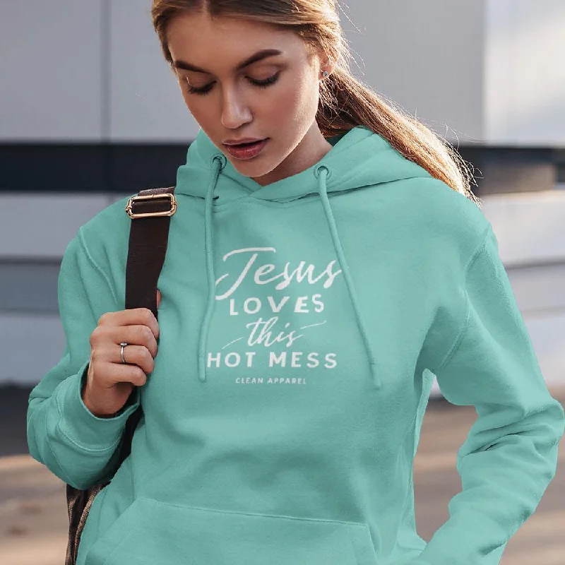 Hot Mess Ladies Pullover Hoodies