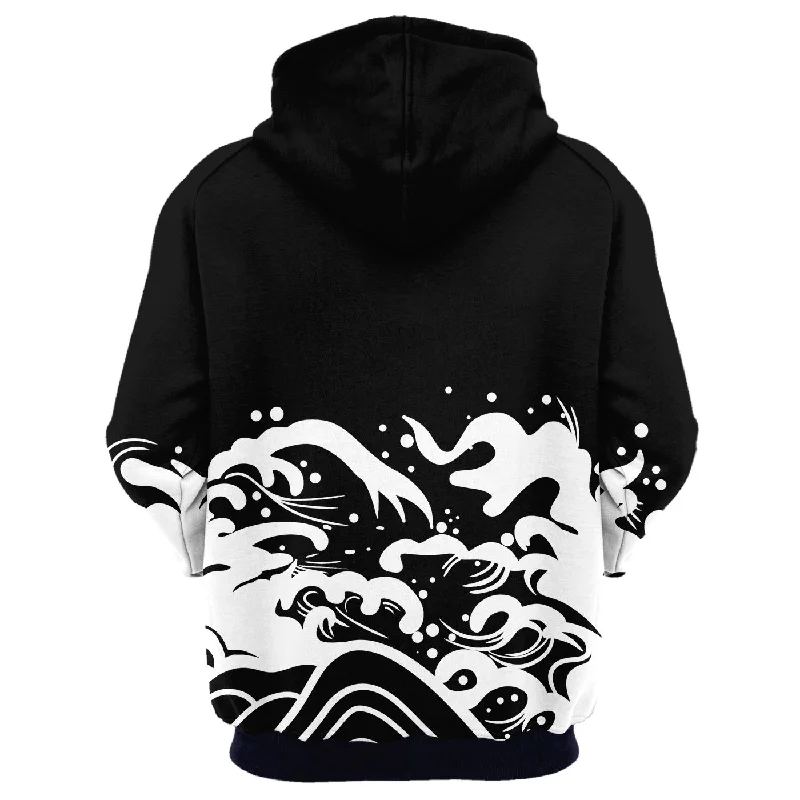 Koi Fish Black Hoodie