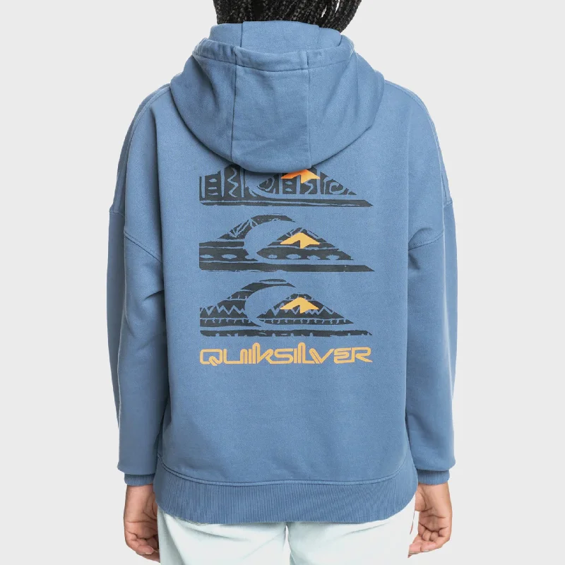 Quiksilver Womens UNI Pullover Hoodie - Vintage Indigo