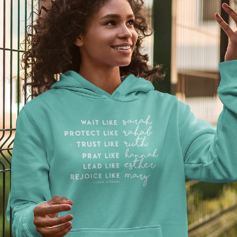 Wait like Sarah Ladies Pullover Hoodies