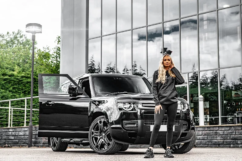 Chelsea Truck's Black with White Embroidery Hoodie