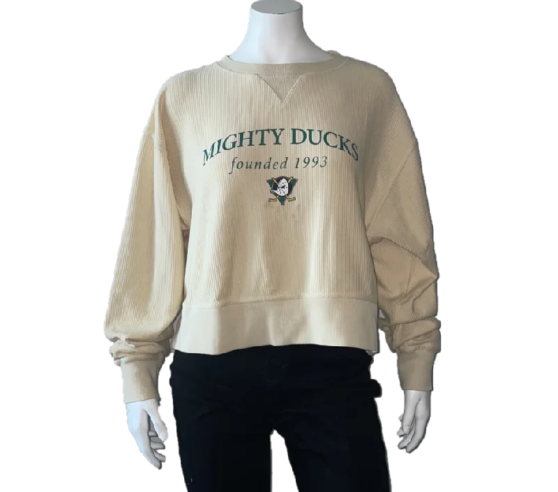 Womens MD Corded Boxy Pullover