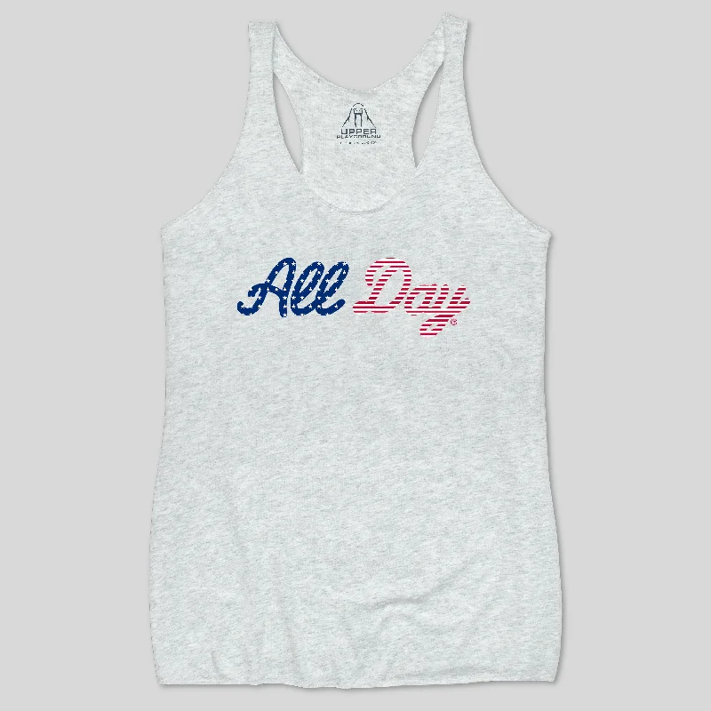 ALL DAY AMERICA - WOMEN'S RACERBACK WOMEN'S RACERBACK TANK