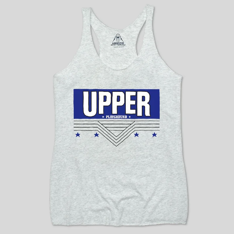 EURO - BLUE WOMEN'S RACERBACK TANK