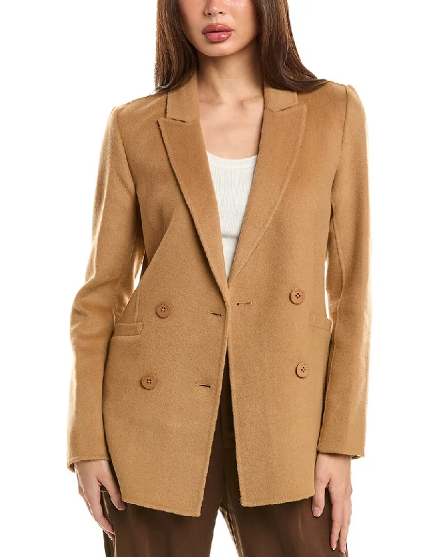 Elie Tahari Double-Breasted Wool Coat