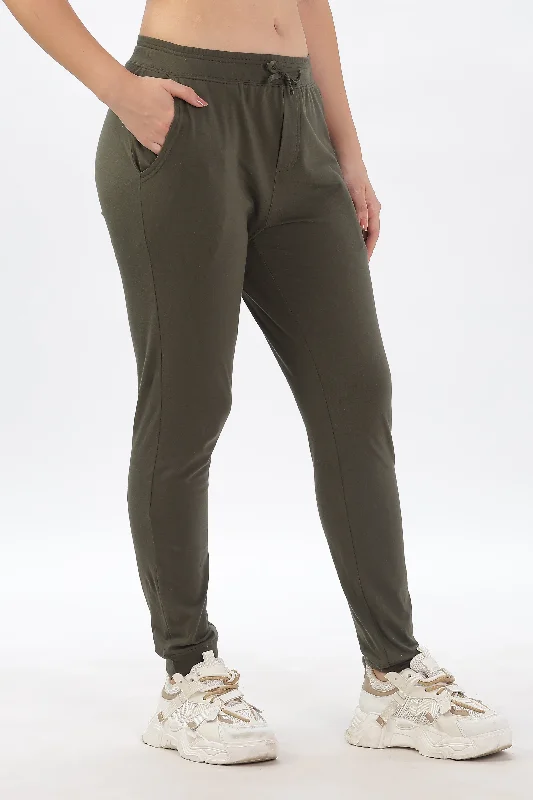 Women Organic Cotton Joggers pant With Side Pockets and Drawstring waist Adjustable